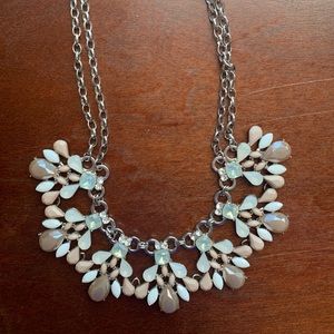 LOFT Tan and Cream Statement Necklace
